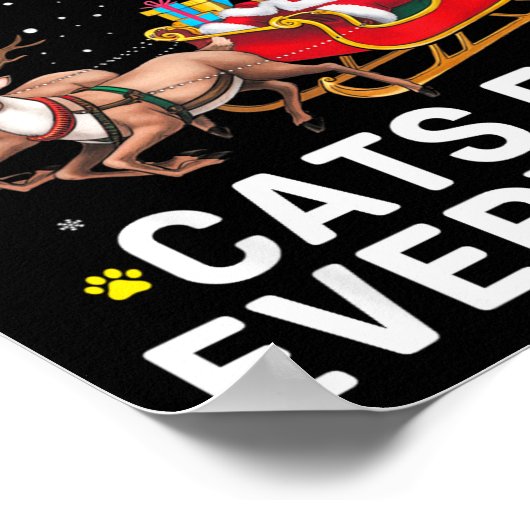 Poster Cats For Everybody Christmas Cat Funny Xmas Cat Lo (Coin)