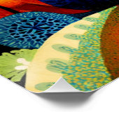 Poster Cats on Bright and Colorful Background, (Coin)