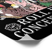 Poster Cats Rpg Gamer Roll For Concentration D20 Dice Ner (Coin)