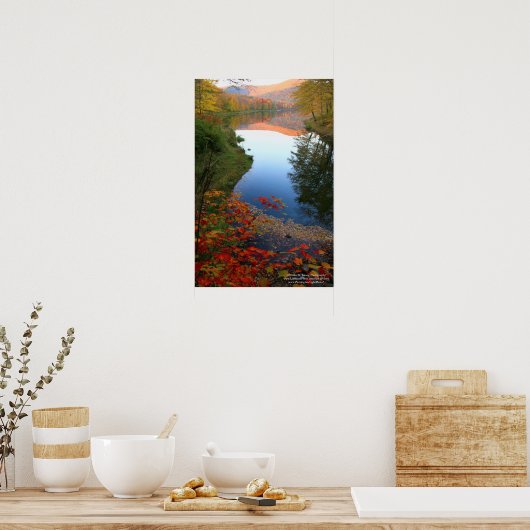 Poster Catskill Autumn Paradise Canvas Imprimer (Cuisine)