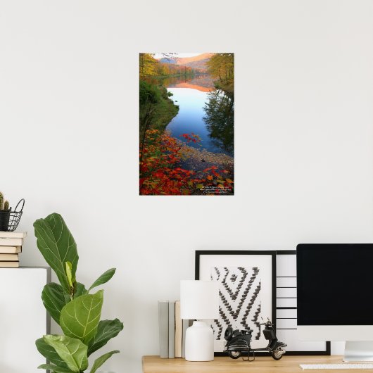 Poster Catskill Autumn Paradise Canvas Imprimer (Bureau à domicile)