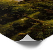 Poster Catskill View — Début de l'automne par Thomas Cole (Coin)