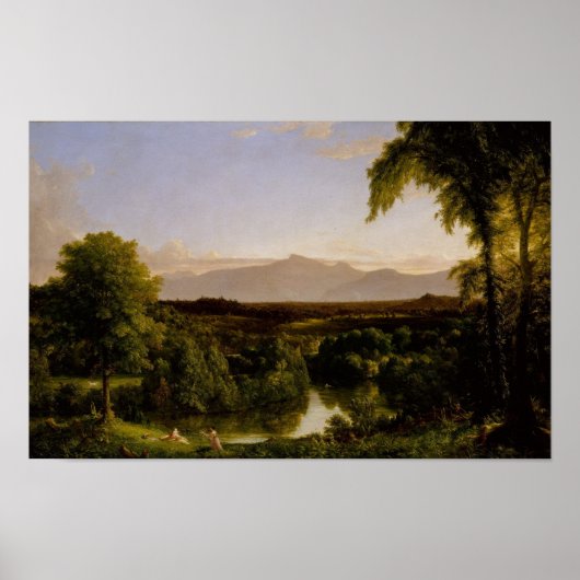 Poster Catskill View — Début de l'automne par Thomas Cole (Devant)