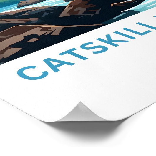 Poster Catskill Waterfalls New York (Coin)