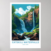 Poster Catskill Waterfalls New York (Devant)