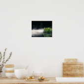 Poster Cattails Dans La Pose Sur Un Étang Orton Art (Cuisine)