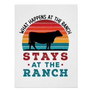 Poster Cattle Rancher Ce Qui Se Passe Au Ranch