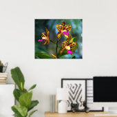 Poster Cattleya Orchid Art Print -24x20 -other sizes also (Bureau à domicile)