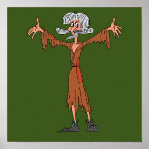 Poster Catweazle Cartoon