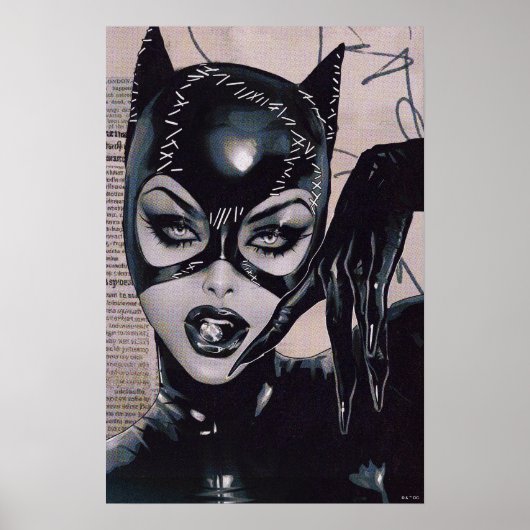 Poster Catwoman #50 Sozomaika Cover Illustration (Devant)