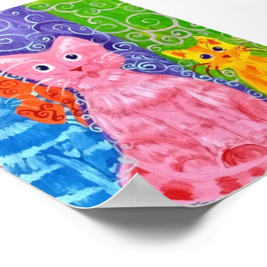 Poster Catz de couleur (Coin)