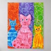 Poster Catz de couleur (Devant)