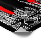 Poster Catzilla Cute Art Japonais Chat Stuff pour Amoureu (Coin)