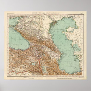 Poster Caucasia 7374, Mer Caspienne