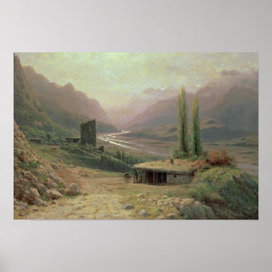 Poster Caucasian Canyon, 1893 (Devant)