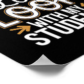 Poster Caught In A Love Loop With Students Teacher Funny  (Coin)