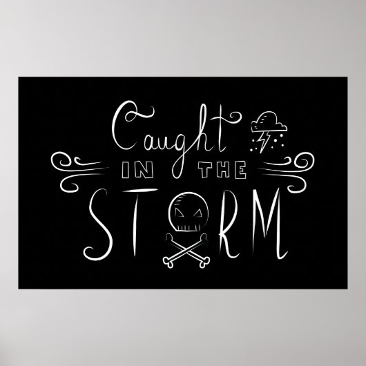 Poster Caught in the tempête (Devant)