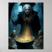 Poster Cauldron De Sorcière Halloween À La Soupe (Devant)