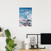 Poster Cauterets Station de ski (Bureau à domicile)