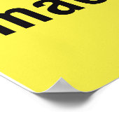 Poster Caution Dangerous Machinery Sign (Coin)