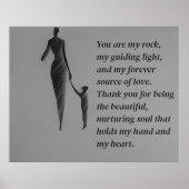 Poster Caution émotionnelle : Croquis au charbon de bois (Devant)