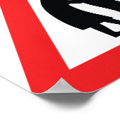 Poster CAUTION Personnes ÂGÉES - VOYAGE UK (Coin)