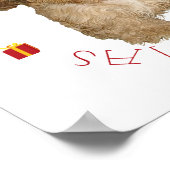 Poster Cavachon Chiot Premier Noël (Coin)