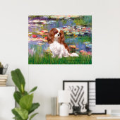 Poster Cavalier 2 (blenheim) - Lilies 2 (Bureau à domicile)