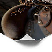Poster Cavalier de la Citrouille Steampunk Halloween (Coin)