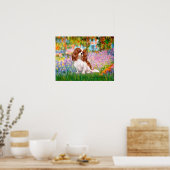 Poster Cavalier King Charles (Blenheim) - Jardin (Cuisine)