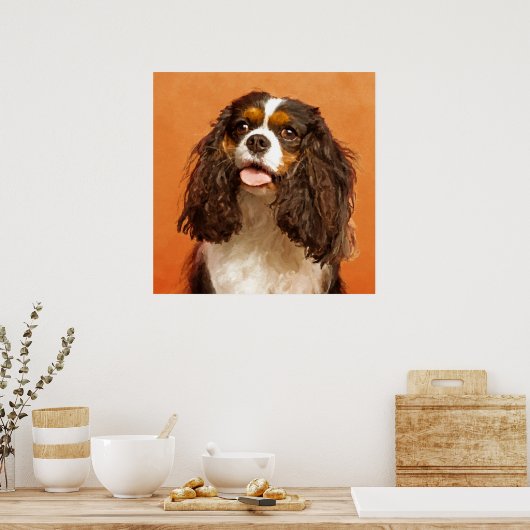 Poster Cavalier King Charles Spaniel (Cuisine)