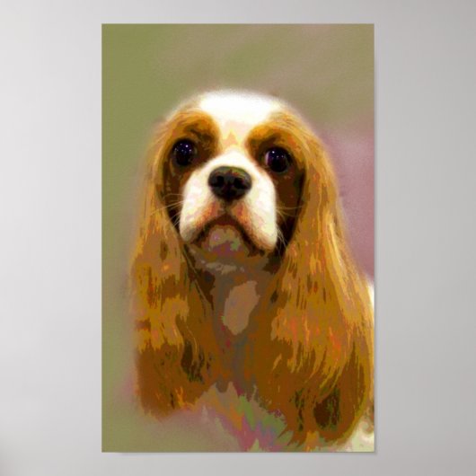 Poster Cavalier King Charles Spaniel Beaux-Arts Printes (Devant)