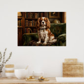 Poster Cavalier King Charles Spaniel Bibliothèque Victori (Cuisine)