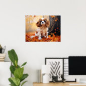 Poster Cavalier King Charles Spaniel Blenheim (Bureau à domicile)
