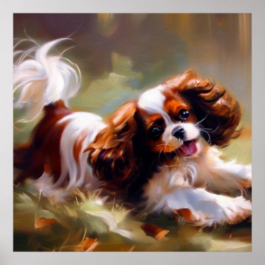 Poster Cavalier King Charles Spaniel Chien (Devant)