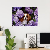 Poster Cavalier King Charles Spaniel Chien (Bureau à domicile)