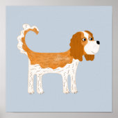 Poster Cavalier King Charles Spaniel Chien (Devant)