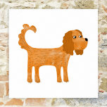 Poster Cavalier King Charles Spaniel Chien<br><div class="desc">Cute Ruby Cavalier King Charles Spaniel design chien pour vous faire sourire. Art original de Nic Squirrell.</div>