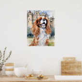Poster Cavalier King Charles Spaniel - Chien Art Imprimer (Cuisine)