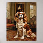 Poster Cavalier King Charles Spaniel - Chien Art Imprimer (Devant)
