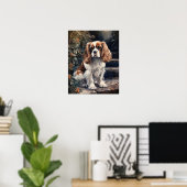 Poster Cavalier King Charles Spaniel Chien Art Imprimer P (Bureau à domicile)