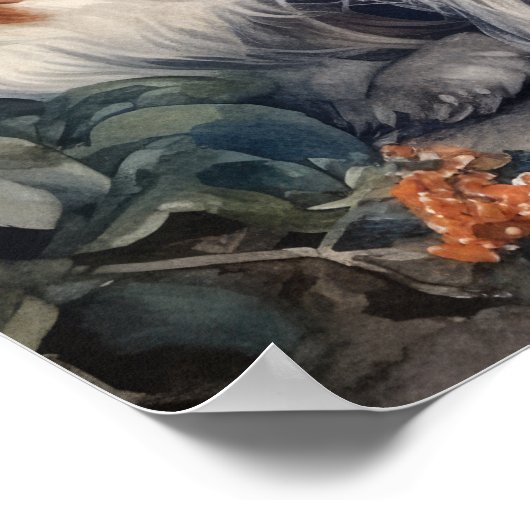 Poster Cavalier King Charles Spaniel Chien Art Imprimer P (Coin)