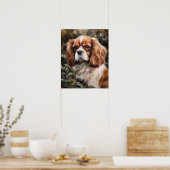 Poster Cavalier King Charles Spaniel Chien Art Imprimer P (Cuisine)
