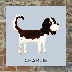 Poster Cavalier King Charles Spaniel Chien Personnalisé