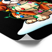 Poster Cavalier King Charles Spaniel Christmas Reindeer P (Coin)