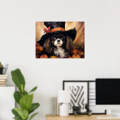 Poster Cavalier King Charles Spaniel Halloween (Bureau à domicile)