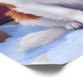 Poster Cavalier King Charles Spaniel Snowy Christmas (Coin)