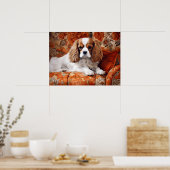 Poster Cavalier King Charles Spaniel sur le canapé (Cuisine)