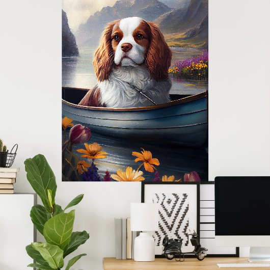 Poster Cavalier King sur une rame : une aventure Pittores (Bureau à domicile)