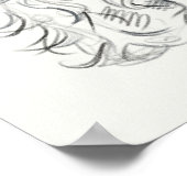 Poster Cavalier roi charles imprimé spaniel | dessin (Coin)